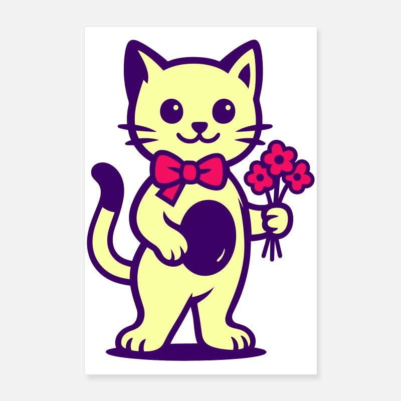 Cuddly Kitten Bouquet Poster 24" x 35" (60x90 cm)