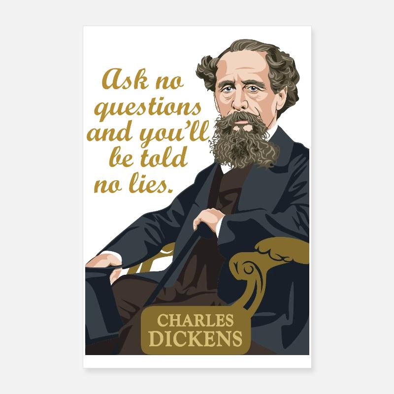 Charles Dickens Poster 60 x 90 cm