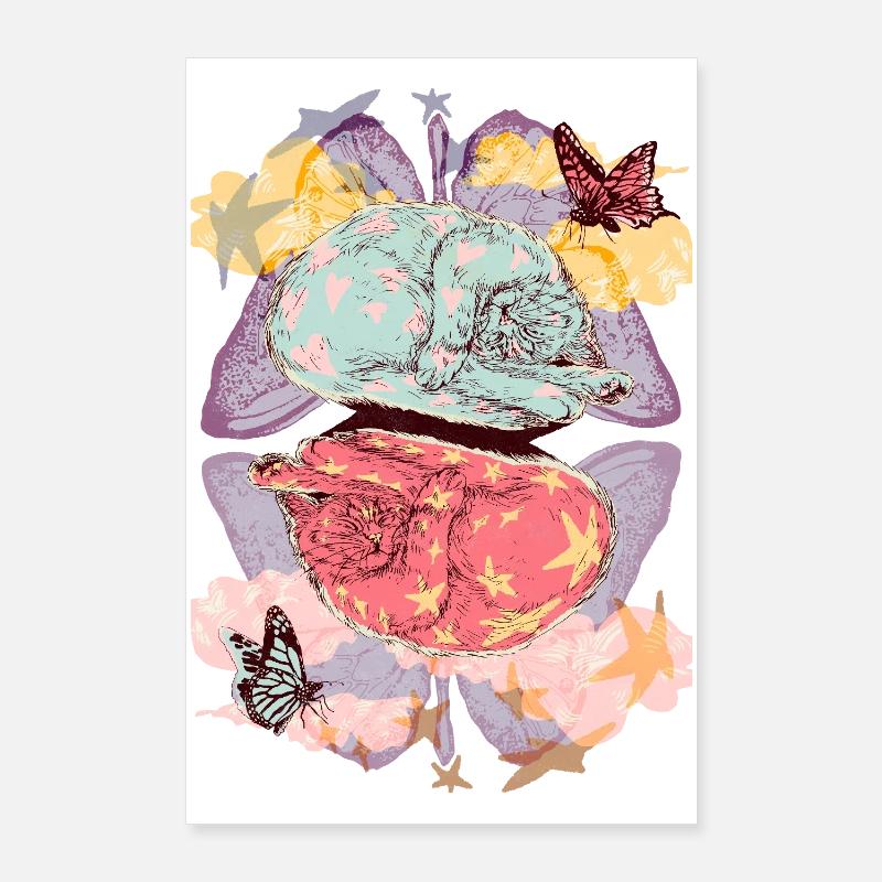 KITTY DREAMS Poster 24" x 35" (60x90 cm)