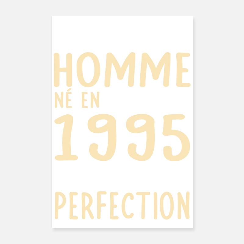 Anniversaire 30 ans - Né en Octobre 1995 Poster 60 x 90 cm
