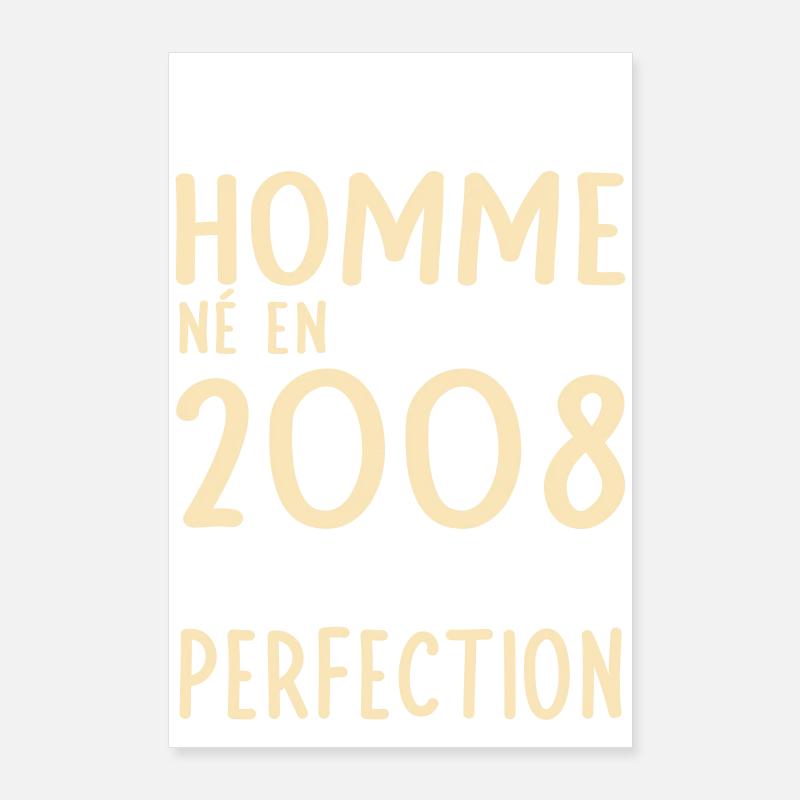 18th birthday - born in January 2008 Poster 24" x 35" (60x90 cm)