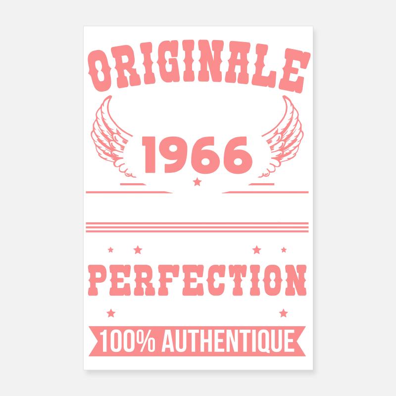 1966 – Exemplaire unique – Qualité premium Poster 60 x 90 cm
