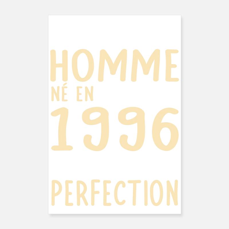 Anniversaire 30 ans - Né en Mars 1996 Poster 60 x 90 cm
