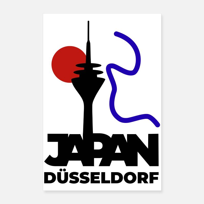 Le Japon se rend à Düsseldorf Poster 60 x 90 cm