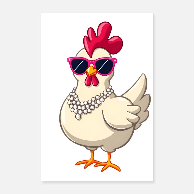 Chicken Poster 24" x 35" (60x90 cm)
