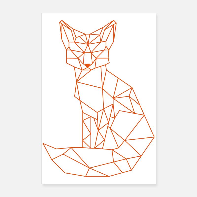 Fox Poster 24" x 35" (60x90 cm)