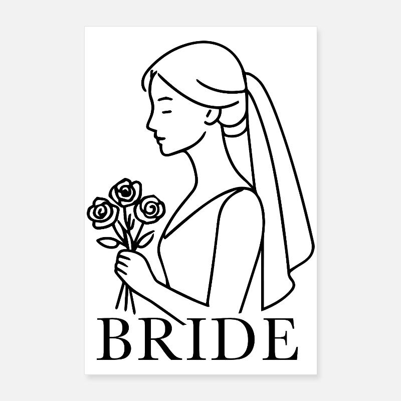 Illustration Bride Poster 24" x 35" (60x90 cm)