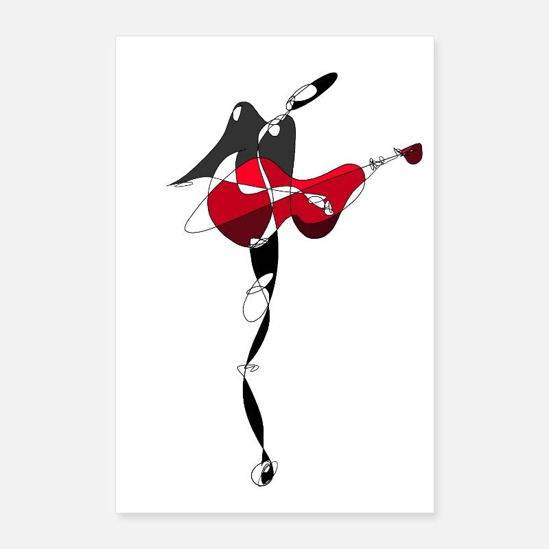 Gitarrist Poster 60x90 cm
