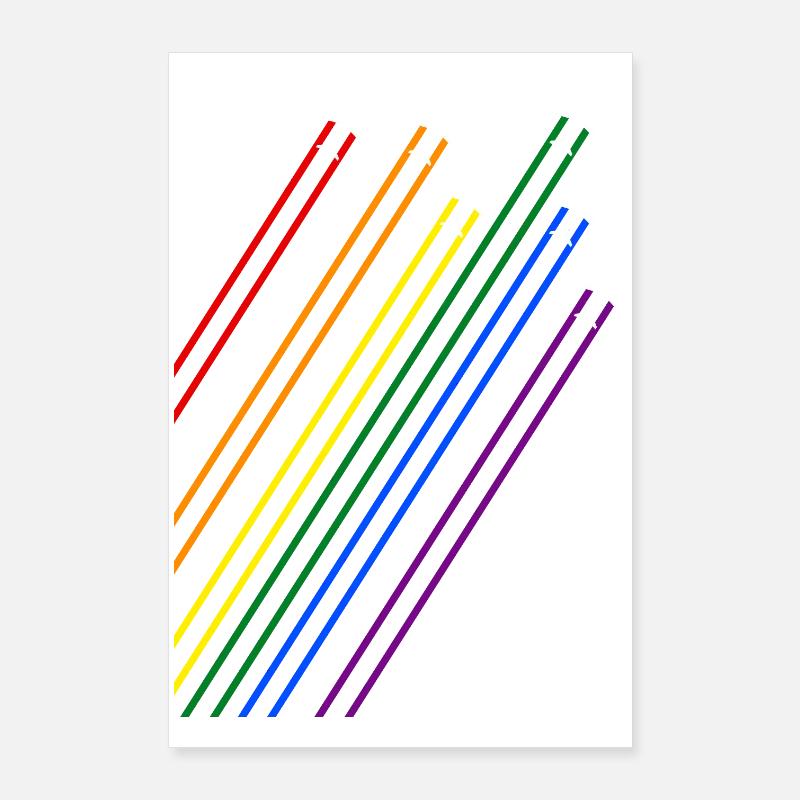 Airplanes with rainbow trails Poster 24" x 35" (60x90 cm)