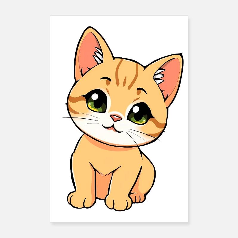Cute cat Poster 24" x 35" (60x90 cm)