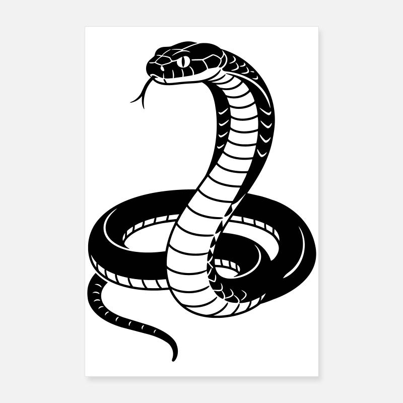 Cobra - Poster 24" x 35" (60x90 cm) - white