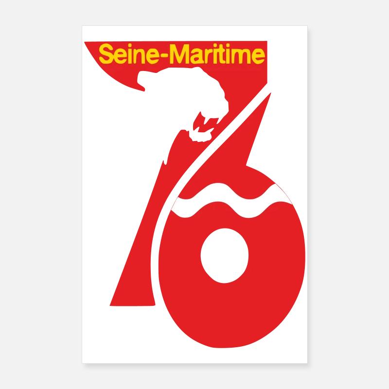 Seine-Maritime Poster 60 x 90 cm