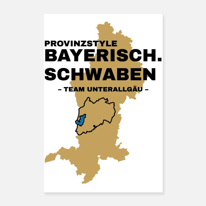 Souabe | UNTERALLGÄU Poster 60 x 90 cm