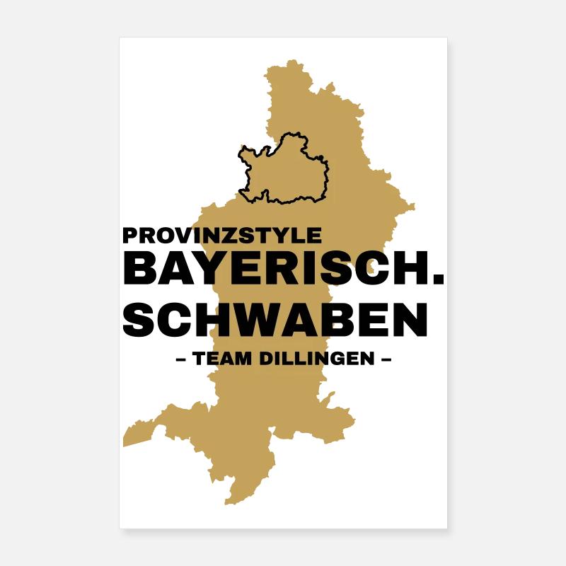 Souabe | DILLINGEN Poster 60 x 90 cm