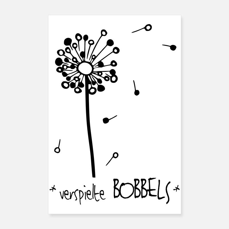verspielte Bobbels - das Original by heavenlygoods Poster 60x90 cm