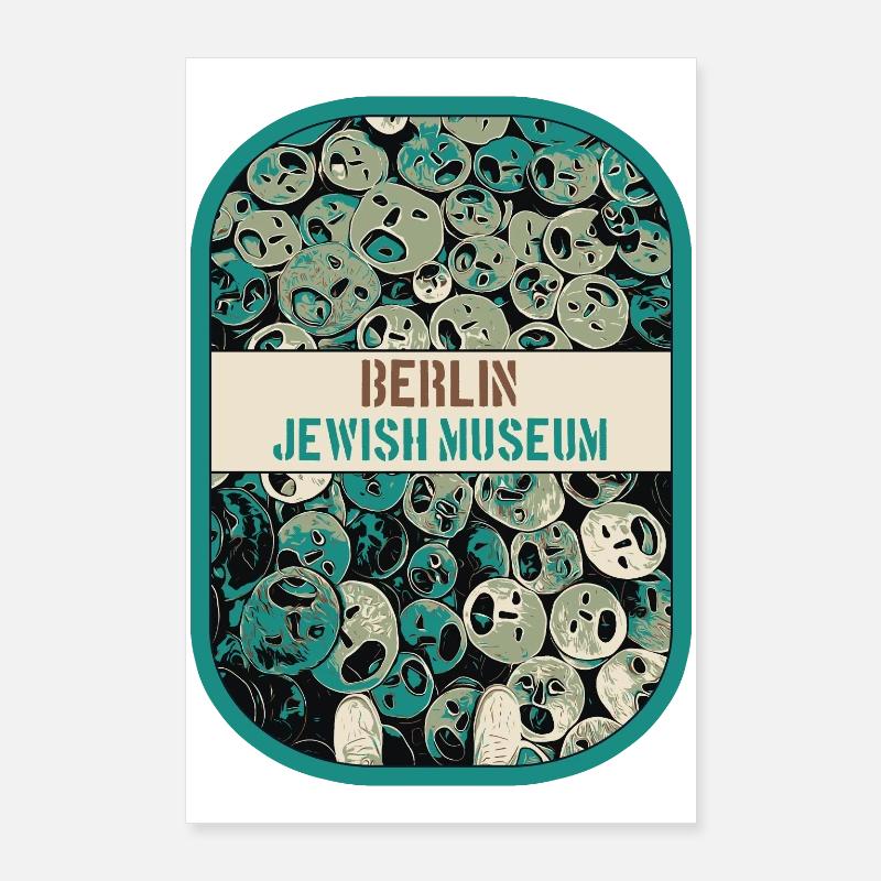 Détail captivant du Musée Juif, Berlin Poster 60 x 90 cm