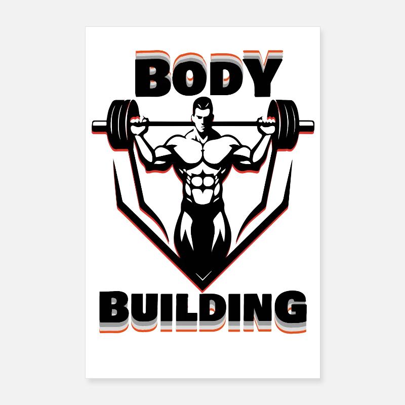 Bodybuilding dark design Poster 60x90 cm