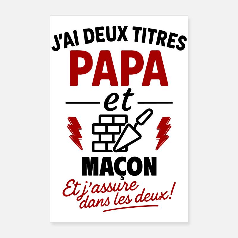 Papa Mason Vatertagsgeschenk Weihnachten Poster 60x90 cm