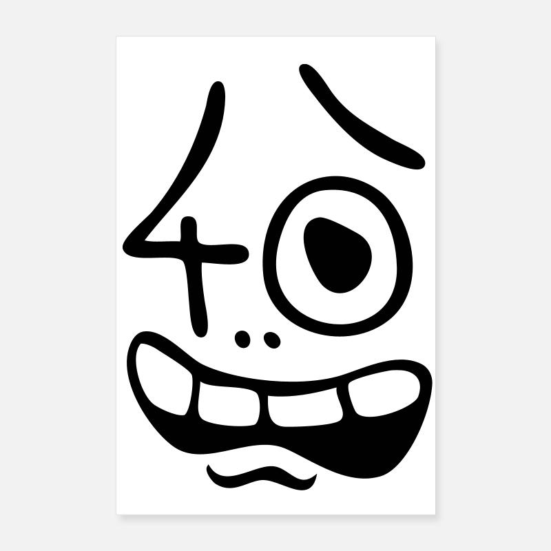 Uh oh, 40 ans! Poster 60 x 90 cm