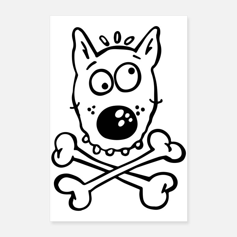 Pirate Dog Poster 60 x 90 cm