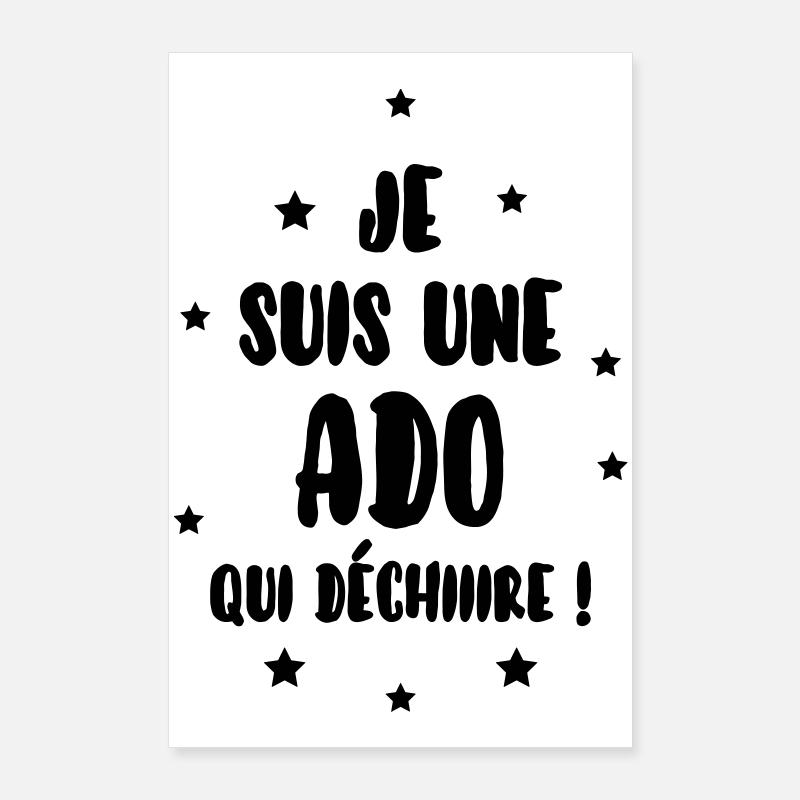 adolescent / enfant / ado / adolescente Poster 60 x 90 cm