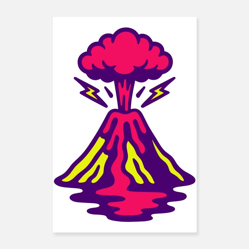 Vulkan Pop Art Poster 60x90 cm