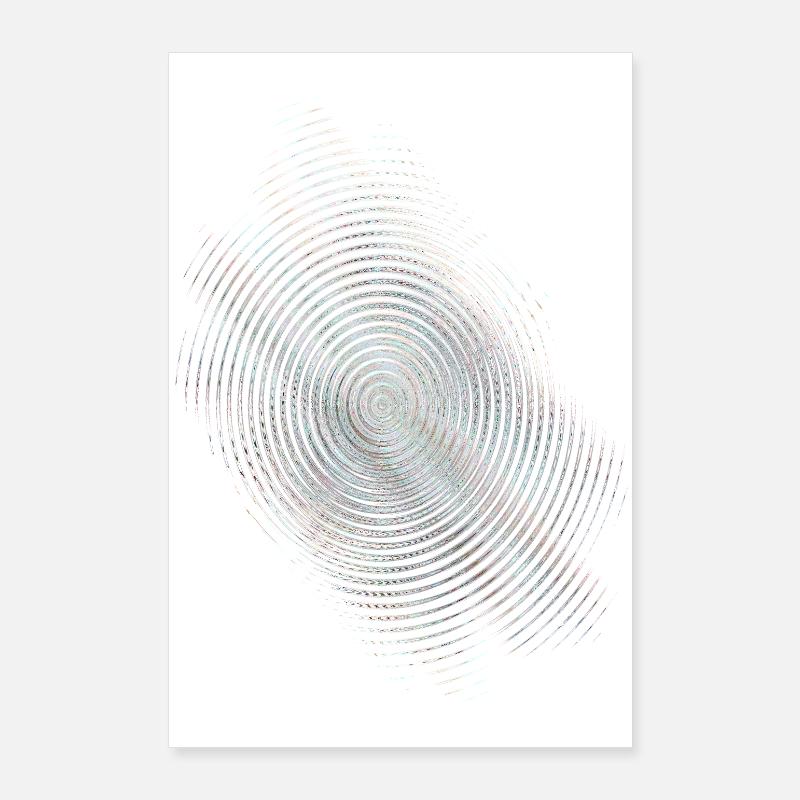 Farbiger Fingerabdruck-Ring Poster 60x90 cm