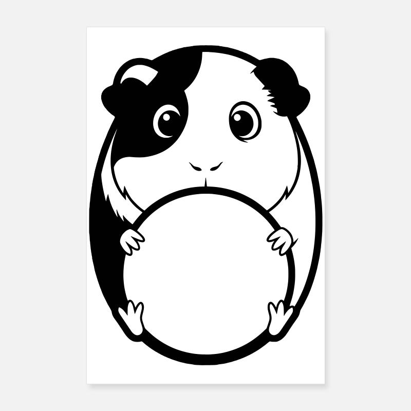 Fat guinea pig comic Poster 24" x 35" (60x90 cm)