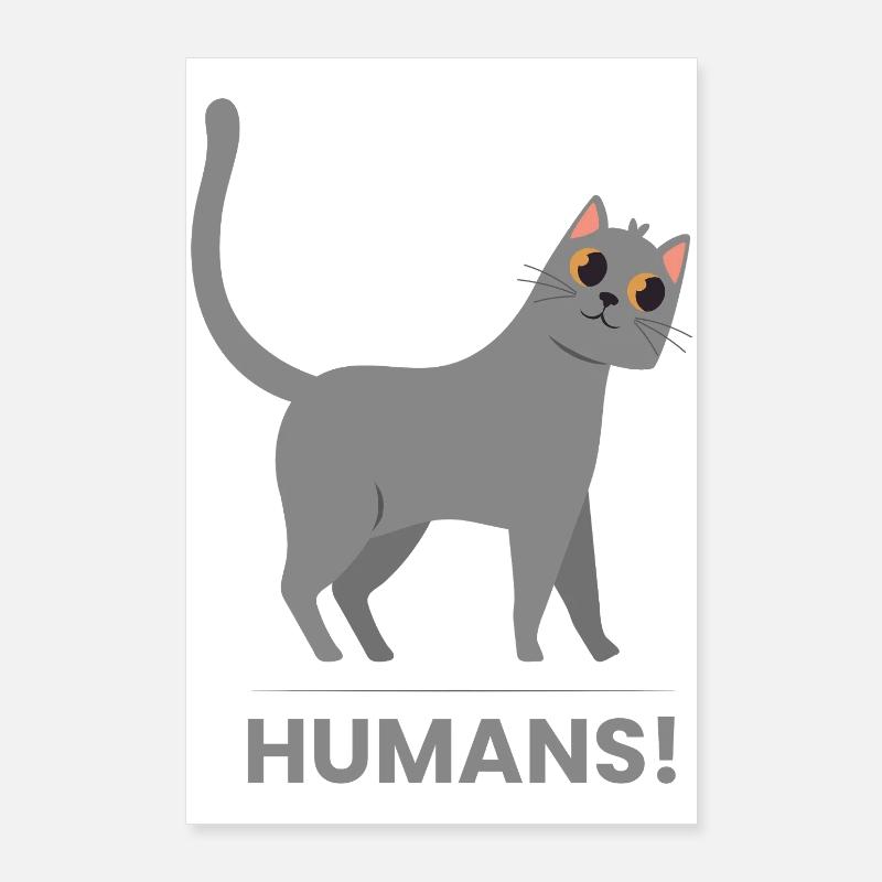 oh mon chat Poster 60 x 90 cm