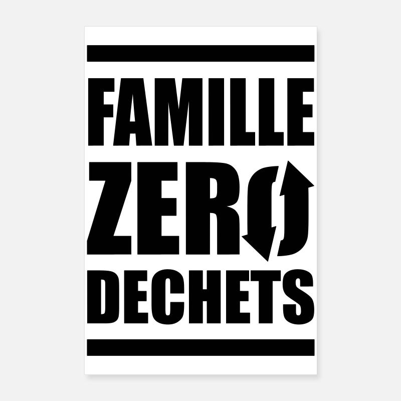 Zero Waste Family Poster 24" x 35" (60x90 cm)