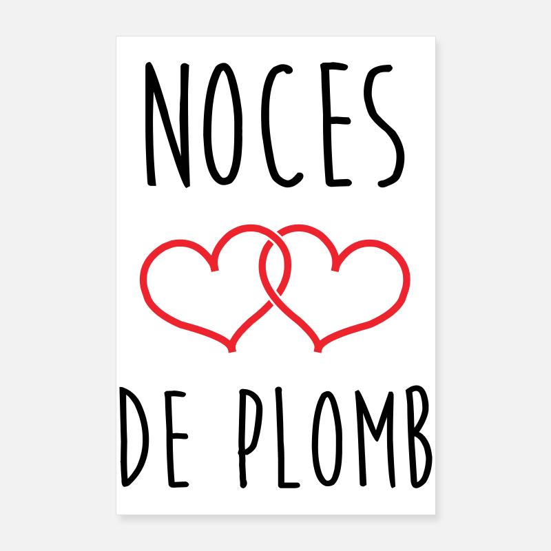 Lead Wedding 14 Jahre Ehe Poster 60x90 cm