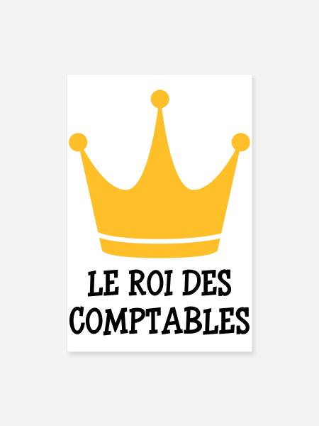 Accountant / Accounting / Comptable / Comptabilité - Poster 24" x 35" (60x90 cm) - white - Front