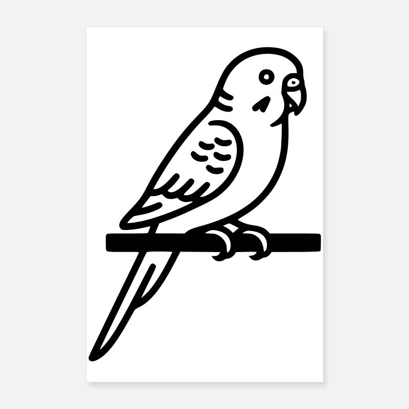 Perruche Animal de compagnie Poster 60 x 90 cm