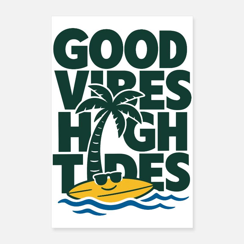 High Tides Summer Poster 24" x 35" (60x90 cm)