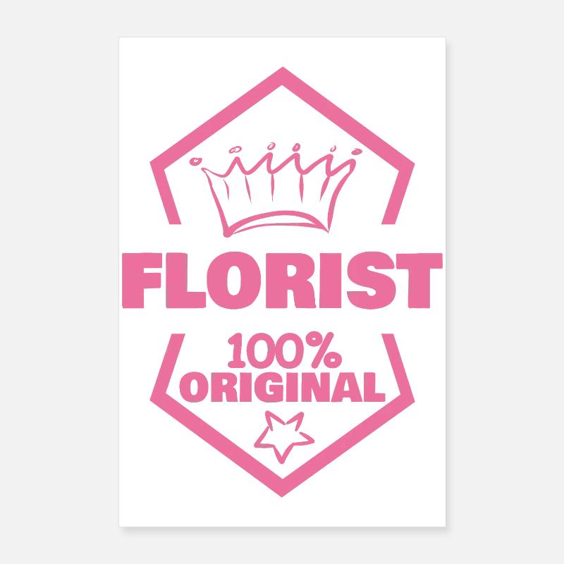 Work Florist Poster 24" x 35" (60x90 cm)