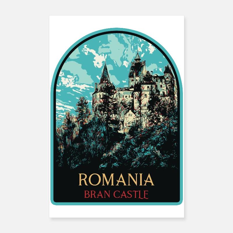 Explorez le mystère du château de Bran Poster 60 x 90 cm