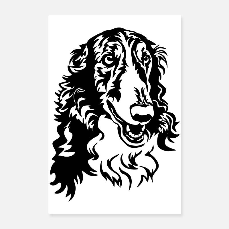 Barsoi Kopf Poster 60x90 cm