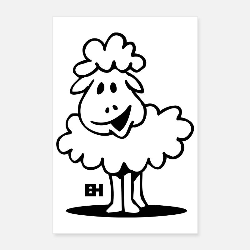 Sheep Poster 24" x 35" (60x90 cm)