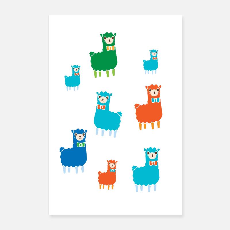 Alpacas Poster 24" x 35" (60x90 cm)
