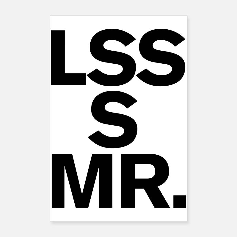 Architecture Design Art Minimalisme Moins c’est plus Poster 60 x 90 cm