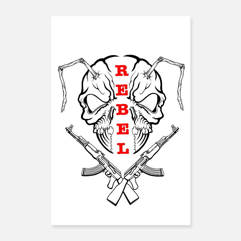 « REBEL EYES - Expression intrépide » Poster 60 x 90 cm