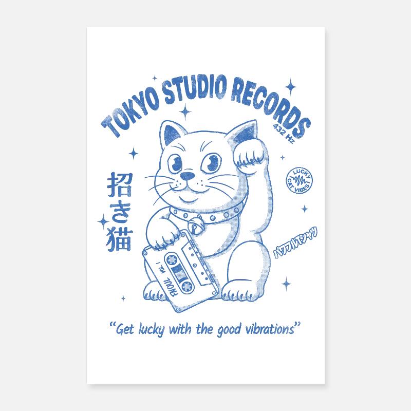 Maneki Neko Poster 60x90 cm