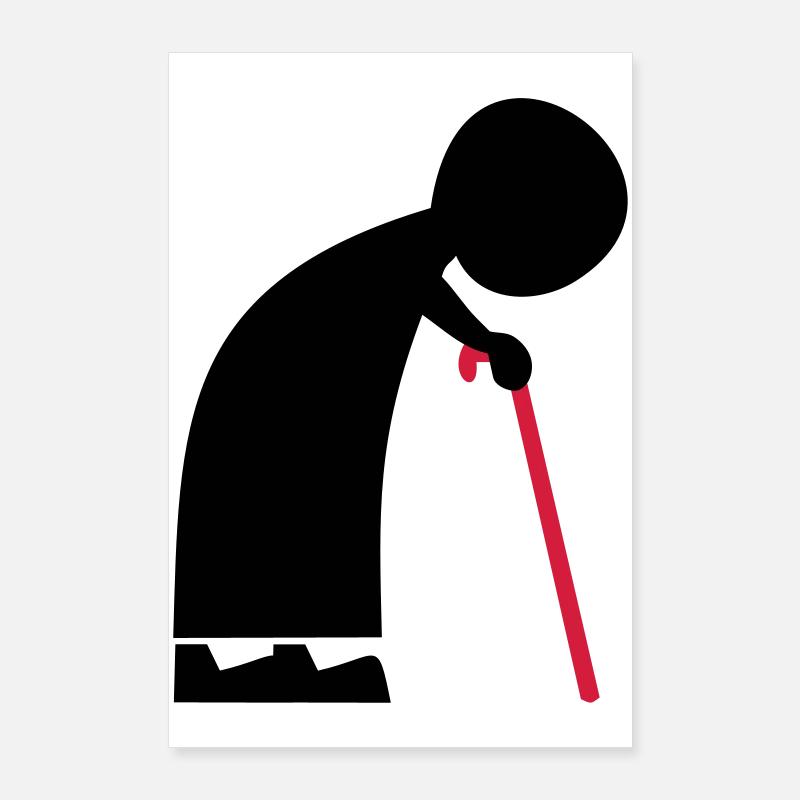 grand-mère Poster 60 x 90 cm