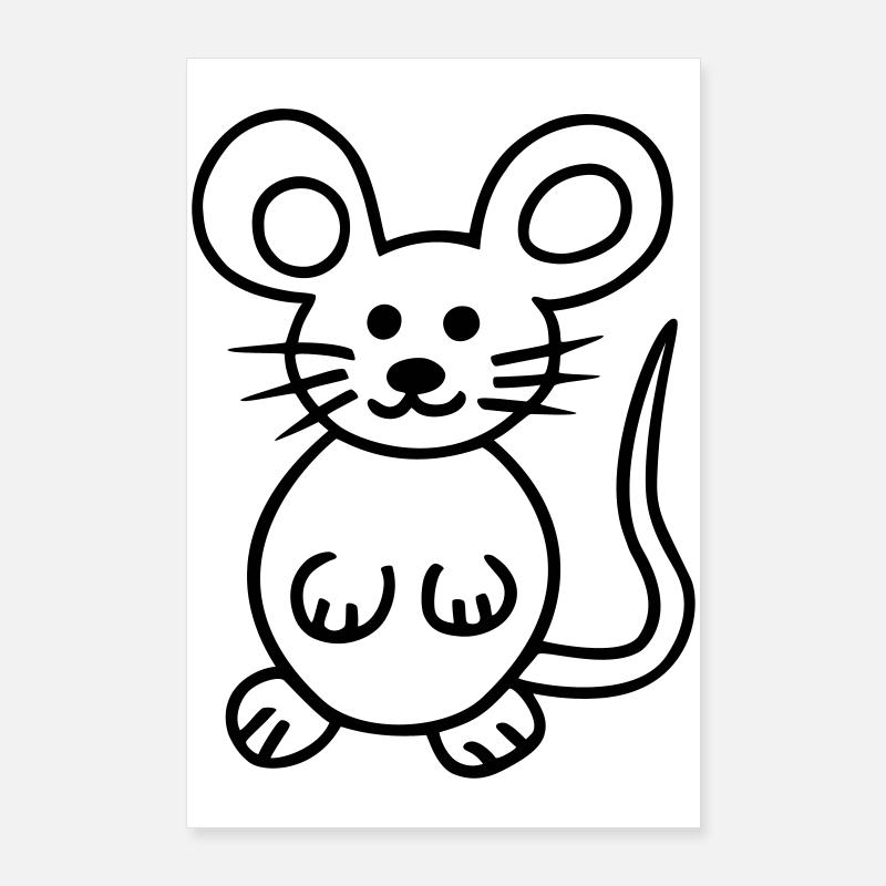 Mouse, Mausi Poster 24" x 35" (60x90 cm)