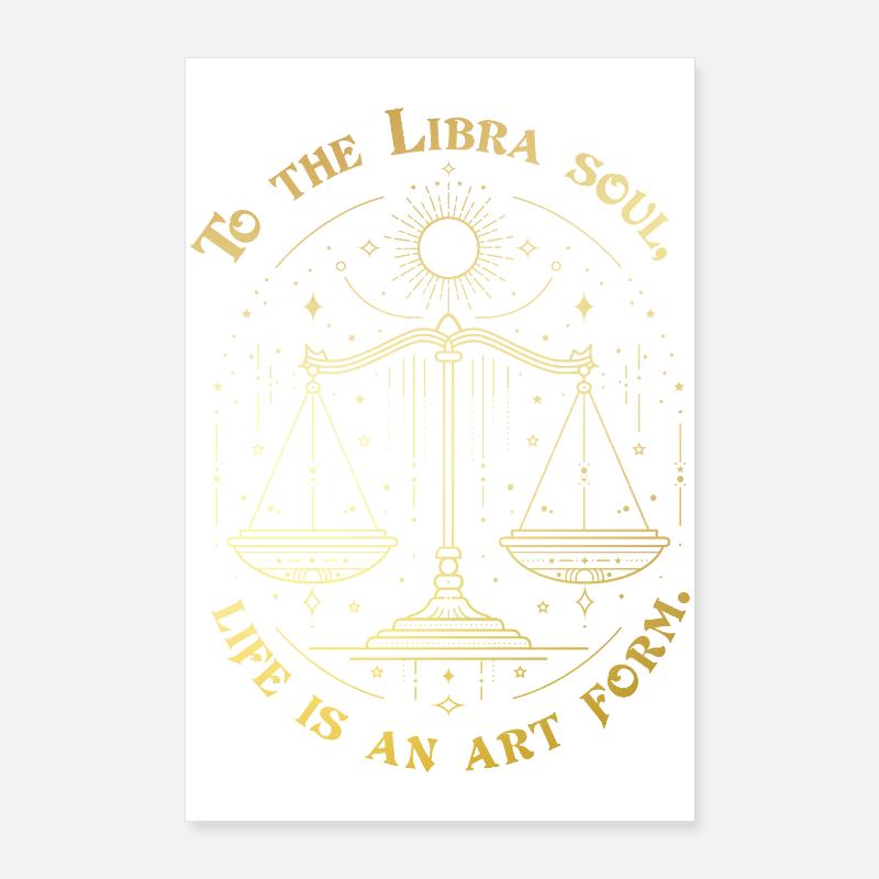 Zur Waage-Seele – Sternzeichen-Design Poster 60x90 cm