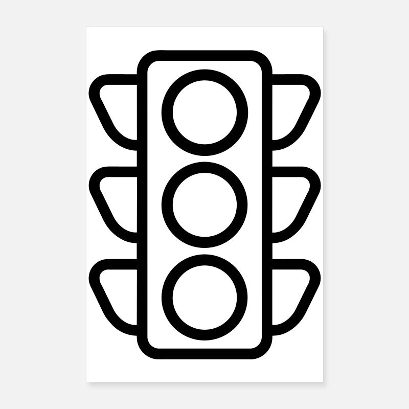 Traffic light Poster 24" x 35" (60x90 cm)