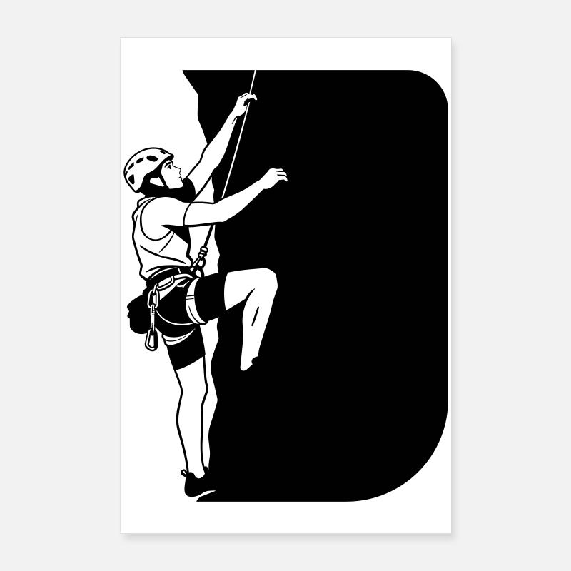 Bergsteiger Poster 60x90 cm