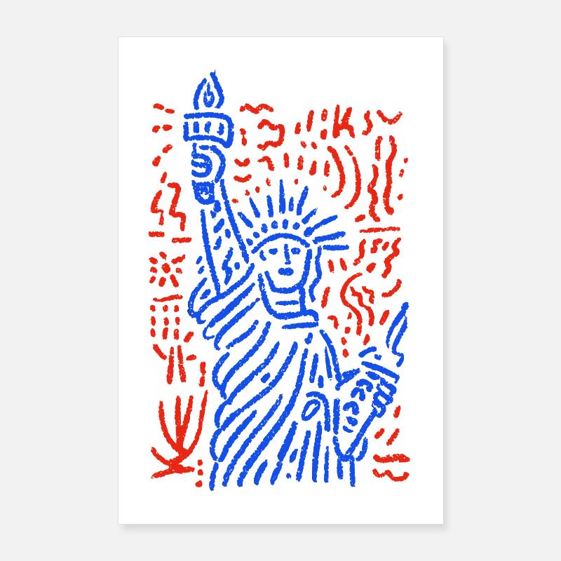 Dame liberté Poster 60 x 90 cm