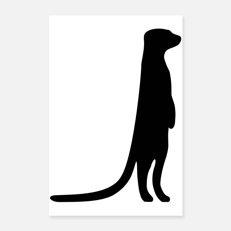 funny meerkat curious animal Poster 24" x 35" (60x90 cm)