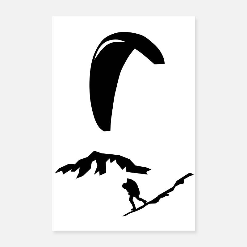 Paragliding Poster 60x90 cm